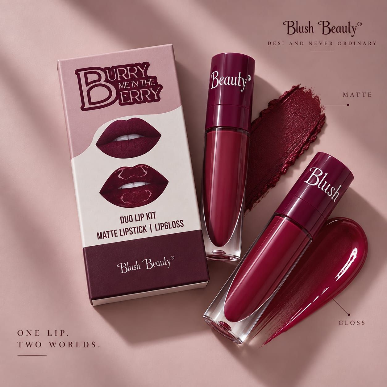 Blush Beauty Burry Me in Berry Duo LipKit