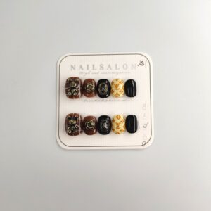 Brown LV Luxury Handmade Press-On Nails (10 pcs)