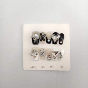 Channel  Luxury Handmade Press-On Nails (10 pcs)