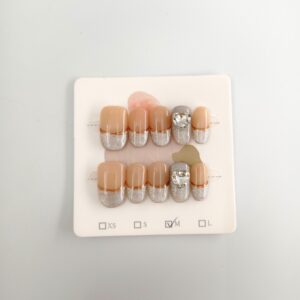 Diamont Heart Luxury Handmade Press-On Nails (10 pcs)