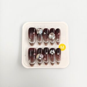 Mocha Luxury Handmade Press-On Nails (10 pcs)