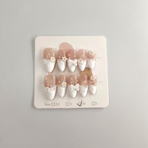 Pearl VeilLuxury Handmade Press-On Nails (10 pcs)