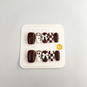 Sweet Cocoa Luxury Handmade Press-On Nails (10 pcs)