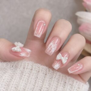 Pink Petal 24pcs regular press on nails