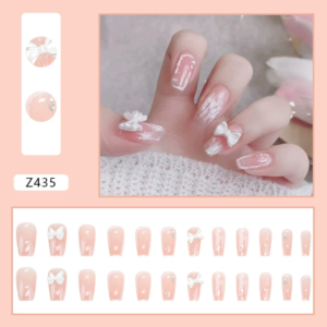 Pink Petal 24pcs regular press on nails  Z435