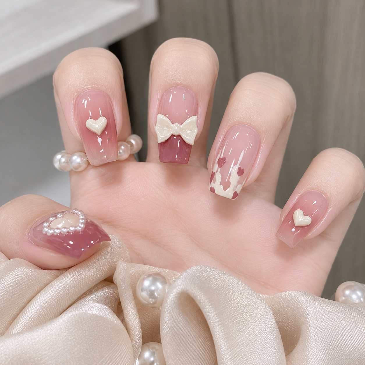 Vintage Mauve 24pcs regular press on nails